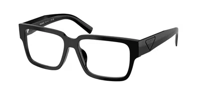 Prada Pr D10vd Asian Fit Men's Glasses, Black, Size 55