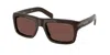 Prada Pr D11s 27i90w Men's Sunglasses Brown Size 54