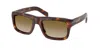 Prada Rectangular Sunglasses, 56mm In Brown