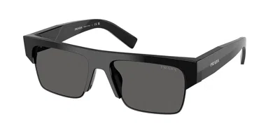 Prada Pr D12su 16k20z Men's Sunglasses Black Size 55
