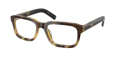 Prada Pr D12v 22p1o1 Men's Glasses Tortoiseshell Size 53 - Free Lenses - Blue Light Block Available In Faded Mahogany Tortoise