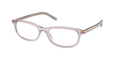 Prada Pr D15vu 12w1o1 Women's Glasses Purple Size 53 - Free Lenses - Blue Light Block Available In Transparent Mauve