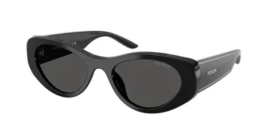 Prada Pr D23su 16k08z Women's Sunglasses Black Size 53