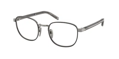 Prada Pr D50v Men's Glasses, Gunmetal, Size 48