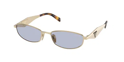 Prada Pr D51s Zvn30x Women's Sunglasses Gold Size 55