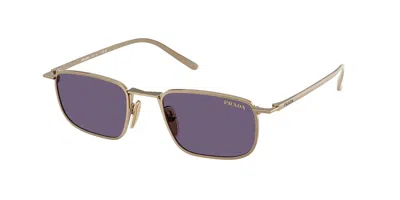 Prada Pr D52s 7oe70w Men's Sunglasses Gold Size 49 In Multi
