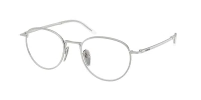 Prada Pr D57vd Asian Fit 1bc1o1 Women's Glasses Silver Size 49 - Free Lenses - Blue Light Block Available