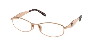 Prada Pr D58v Svf1o1 Women's Glasses Gold Size 54 - Free Lenses - Blue Light Block Available In Rose Gold