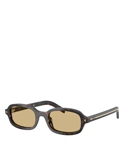 Prada Pr Oval Sunglasses, 50mm In Brown