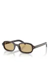 Prada 0pr D06s Rectangular Tortoiseshell Sunglasses In Purple