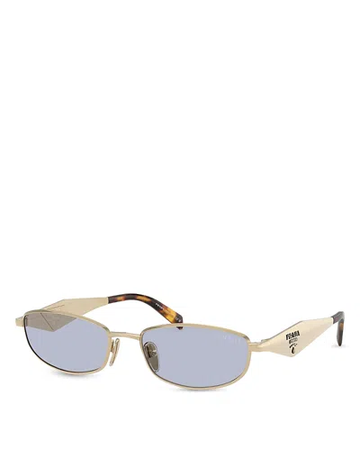 PRADA PR OVAL SUNGLASSES, 55MM