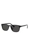 Prada 0pr D13su Rectangular Frame Acetate Sunglasses In Black