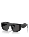 Prada Pr Square Sunglasses, 53mm In Black