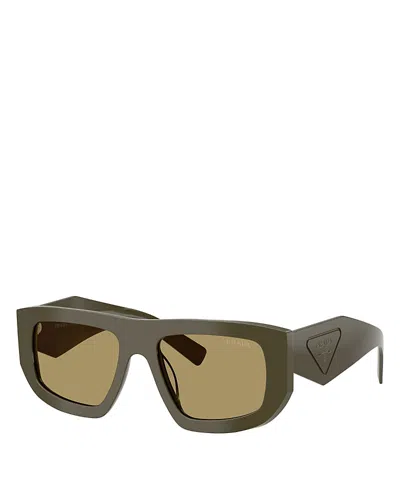 Prada 0pr D04su Oversized Rectangular Acetate Sunglasses In Multi