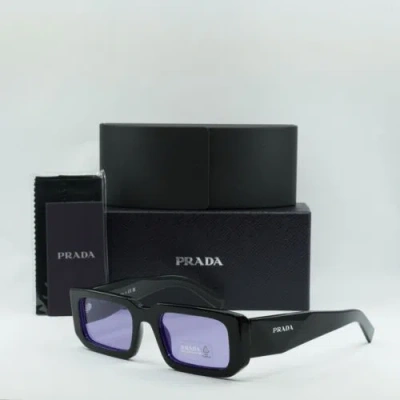 Pre-owned Prada Pr06ys 02z01o Black/blue/violet 53-21-145 Sunglasses In Purple