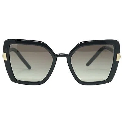 Pre-owned Prada Pr09ws 1ab0a7 Black Sunglasses In Gray