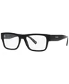 Prada Pr15yv Men's Rectangle Eyeglasses In Black