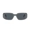Prada Rectangle-frame Sunglasses In Grigio