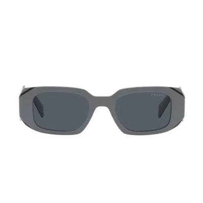 Prada Rectangle-frame Sunglasses In Grigio