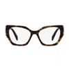 Prada Pr18wv 2au1o1 Tartarugato Glasses In Black