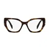 Prada Pr18wv 2au1o1 Tartarugato Glasses In Brown
