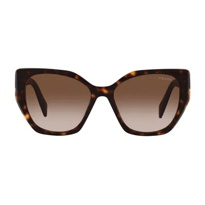 PRADA PRADA PR19ZS SYMBOLE 2AU6S1 HAVANA SUNGLASSES