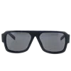 Prada Square Acetate Sunglasses In Black