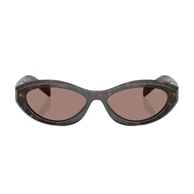 Prada Pr 26zs 17n60b 55mm Womens Oval Sunglasses In Multi