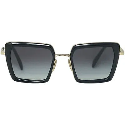 Pre-owned Prada Pr55zs Aav09s Silver Sunglasses In Gray