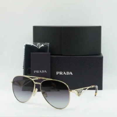 Pre-owned Prada Pr73zs Zvn5d1 Endura Gold/grey Gradient 61mm 61-14-140 Sunglasses