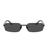 Prada Tinted Rectangle-frame Sunglasses In Black