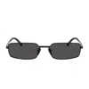 Prada Tinted Rectangle-frame Sunglasses In Black