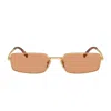 Prada Pr A60s Gold Sunglasses In Gold