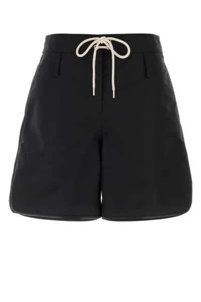 PRADA PRADA PRACTICAL NYLON SHORTS WITH SLEEK FINISH