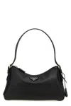 Prada Medium Aimee Zip Leather Shoulder Bag