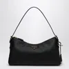 Prada Medium Aimée Leather Shoulder Bag In Black