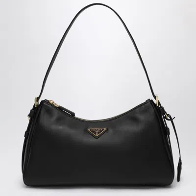 Prada Aimée Medium Black Leather Bag Women