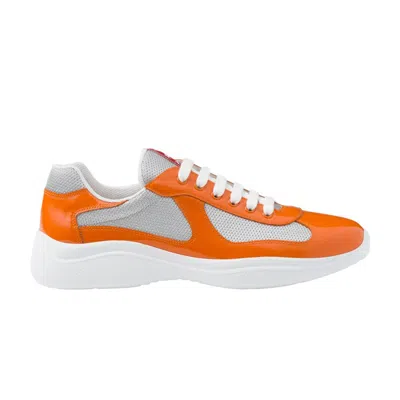 Pre-owned Prada America's Cup 'zucca Argento' | Orange | Men's Size 7