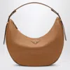 Prada Arque Caramel Large Leather Shoulder Bag Women In Orange
