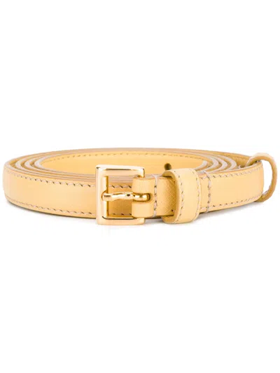 Prada Belt Yellow 2 Cm Saffiano
