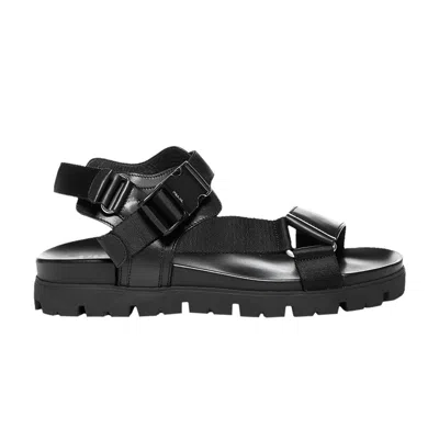 Pre-owned Prada Buckle Tape Sandal 'black' | Men's Size 7