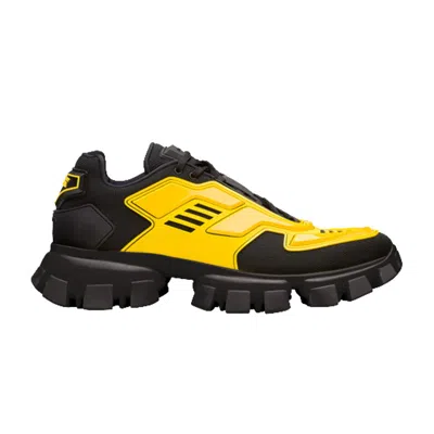 Pre-owned Prada Cloudbust Thunder Knit 'black Yellow' | Men's Size 7.5