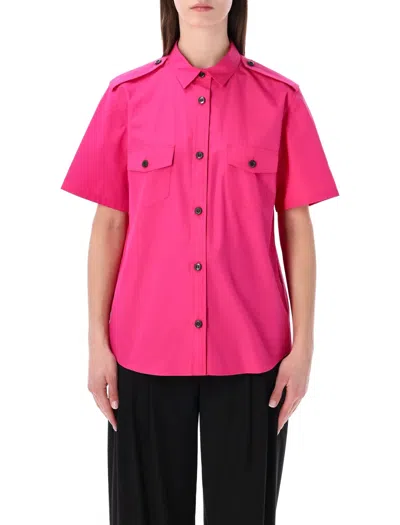 Prada Cotton Poplin Classic Shirt In Pink