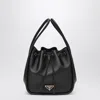 Prada Mini Darling Leather Bucket Bag In Black