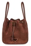 Prada Darling Mini Bucket Bag In Brown