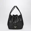 Prada Mini Darling Leather Bucket Bag In Black