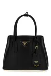Prada Double Tote Bag In Black