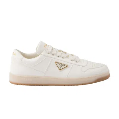 Pre-owned Prada Downtown Leather 'ivory' | Cream | Men's Size 10.5 In White