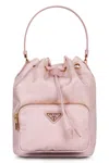 Prada Duet Bucket Bag In Pink