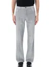 Prada Grey Regular Mid Rise Jeans In Blue